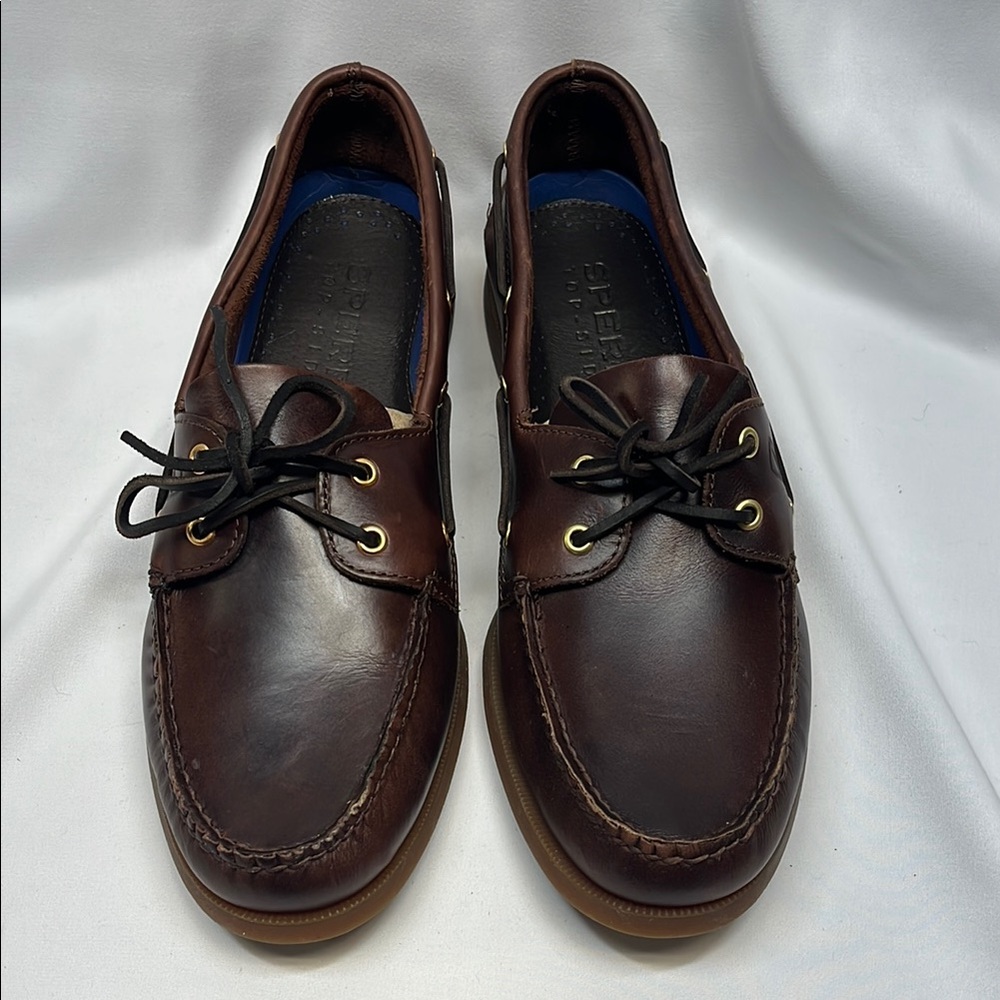 Men's Sperry Top Sider Brown Leather Boat Shoes